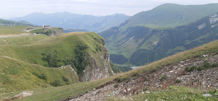 Northern Georgia. mountain slopes, Caucasus. Pictures from Georgia, Caucasus