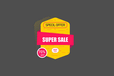 Sale tag. Special offer, big sale, discount, best price, mega sale banner. Shop or online shopping. Sticker, badge coupon store Vector Illustration.のイラスト素材