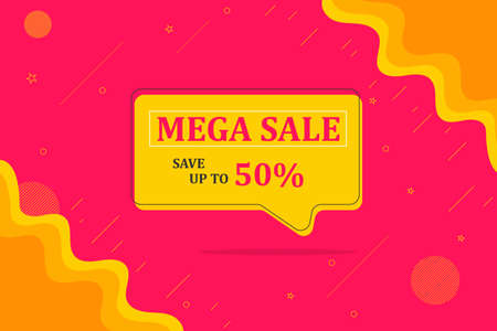 Sale tag. Special offer, big sale, discount, best price, mega sale banner. Shop or online shopping. Sticker, badge coupon store Vector Illustration.のイラスト素材