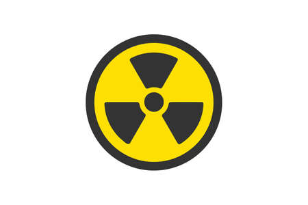 Flat yellow hazard warning symbol. Warning icon and sign of danger isolated on white background for use on web design, typography, ui, app, on the road and construction.のイラスト素材