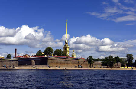 St. Petersburg, View of the Peter and Paul fortressのeditorial素材