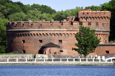 Tower Der don, Kaliningrad, built in 1852 as part of the fortressのeditorial素材