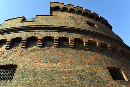 Tower Der don, Kaliningrad, built in 1852 as part of the fortressのeditorial素材