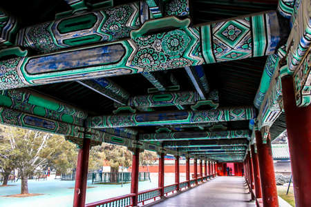 Temple of Heaven corridorのeditorial素材