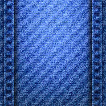 Denim jeans texture with seamsのイラスト素材