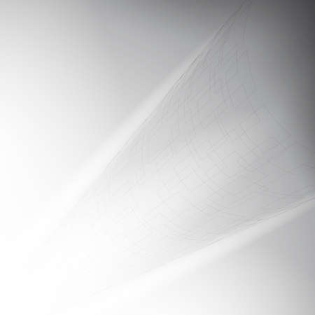 Gray and white abstract mesh pipe with perspective designのイラスト素材
