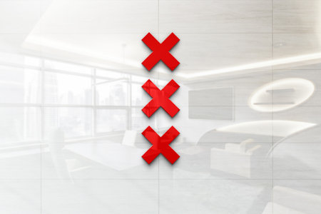 amsterdam xxx on outdoor billboard realistic textureのeditorial素材