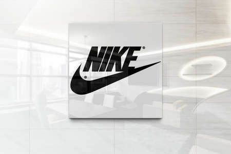 nike on outdoor billboard realistic texture