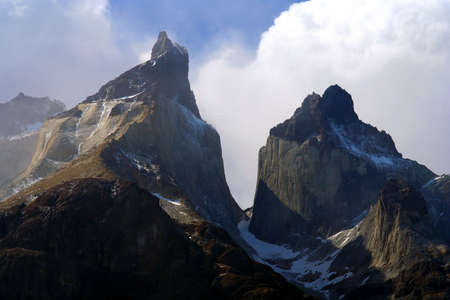 Stunning Cuernos del Paine in southern Chileの写真素材