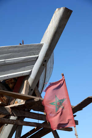 Beautiful old port in the city Essaouira, morocco, のeditorial素材