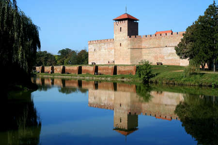 Castle in Gyula - a city in south-eastern Hungary  It lies close to the border with Romania.のeditorial素材