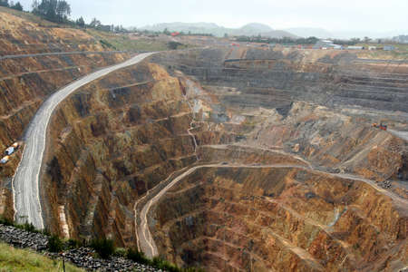 Martha mine, opencast gold mine, Waihi, New Zealand