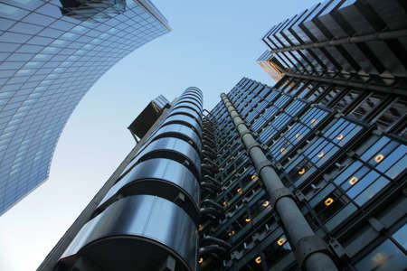 The Lloyd Building near Aldwych in London financial district , London, Englandのeditorial素材