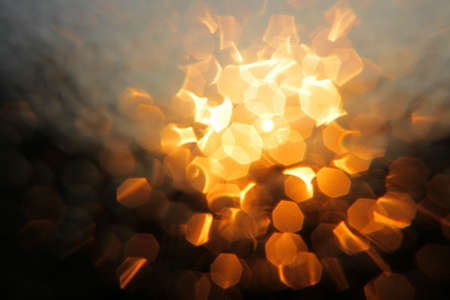 Diffused morning lights through wet windowの写真素材