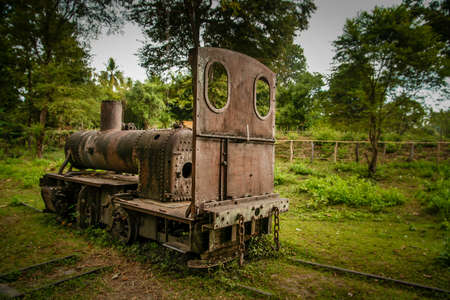 The disused Don Det narrow gauge portage railway, Champasak Province, southern Laos
