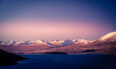 Beautiful mountains of New Zealand s south islandの写真素材