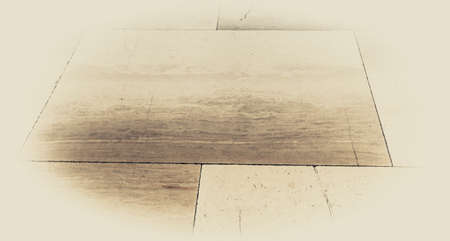 Floor pattern on a ground in an old buildingの写真素材