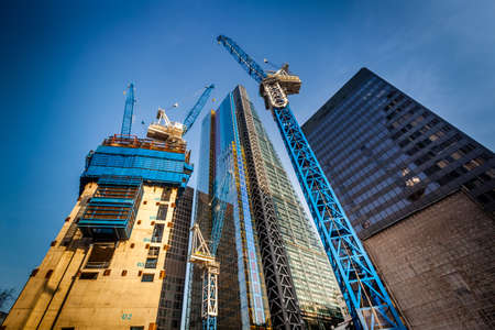 Picture of skyscrapers building side in the centre of London, UKの写真素材