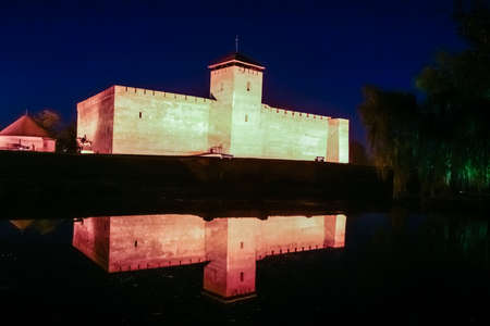 Castle in Gyula - a city in B?k?s county in south-eastern Hungary. It lies close to the border with Romania, on the river Feh?r-K?r?sのeditorial素材