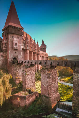 Hunyad Castle, called also the Korwin castle or the Dracula castle, because of links and legends relating to Vlad III of Wallachia (commonly known as Vlad the Impaler)のeditorial素材