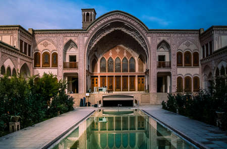 Traditional Iran palace in Kashan in Iranのeditorial素材