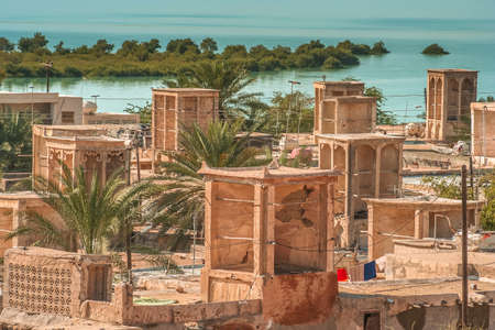 Laft ( also known as Bandar-e L&#257;ft )- village in Howmeh Rural District, in the Central District of Qeshm County, Hormozgan Province, Iranの写真素材