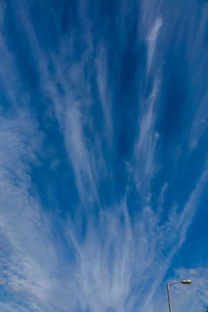 Horizontal picture of clouds in the sky
