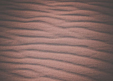 Beach sand pattern on the sand dunes in the desertの写真素材