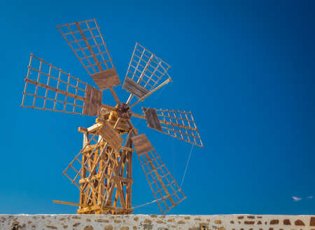 Old windmill in Fuerteventura, Canary Islands, Spainの写真素材