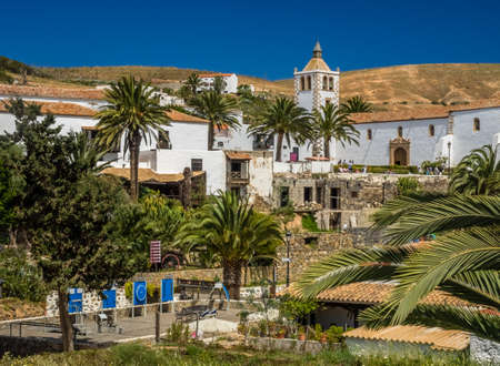 Cathedral of St. Mary in Betancuria, an old capital of Fuerteventura, Canary islands, Spain. Picture taken 13 April 2016のeditorial素材