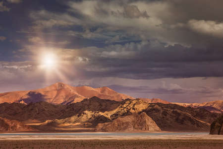 Beautiful landscape in the remote area of Western Tibetの写真素材