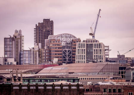 Aerial view of the architecture in the central area in London, england, UK