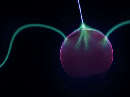 Magical ball with the electricity current displayの写真素材