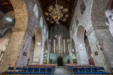 Limerick, Ireland -  April 2017 : Interior of the Old St Mary Cathedral in Limerick, Irelandのeditorial素材