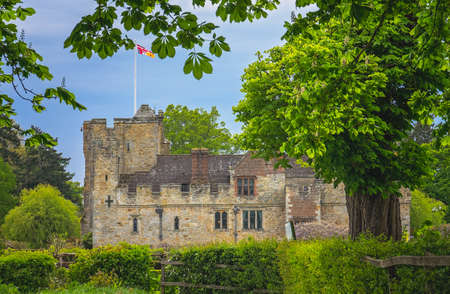 Hever Castle, England -  April 2017 : Hever Castle  located in the village of Hever, Kent, built in the 13th century, historical home of Ann Boleyn, the second queen consort of King Henry VIII of Englandのeditorial素材