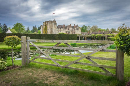 Hever Castle, England -  April 2017 : Hever Castle  located in the village of Hever, Kent, built in the 13th century, historical home of Ann Boleyn, the second queen consort of King Henry VIII of Englandのeditorial素材