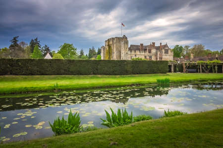 Hever Castle, England -  April 2017 : Hever Castle  located in the village of Hever, Kent, built in the 13th century, historical home of Ann Boleyn, the second queen consort of King Henry VIII of Englandのeditorial素材