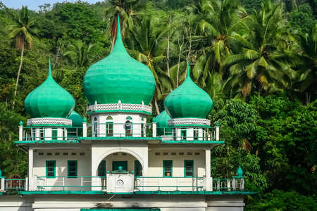 Small mosque in the jungle in Sumatra Island, Indonesiaの写真素材