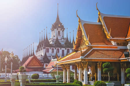 Grand Palace complex in Bangkok, former residence of Thai King and royalty, Thailand, Asiaのeditorial素材