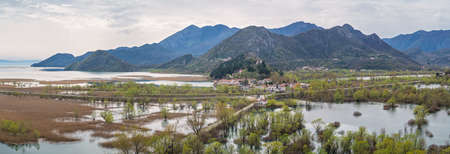 Road going to Virpazar town on the shore of the Skadar Lake National Park, Montenegro