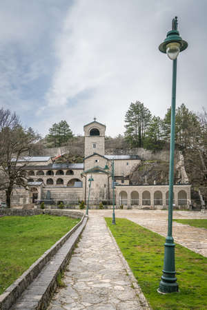Ancient Monastery of the Nativity of the Blessed Virgin Mary, Cetinje landmark, Montenegroの写真素材