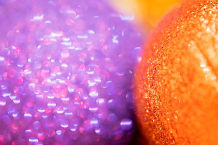 Close up of the colorful Christmas decorations used to decorate the Christmas tree in Decemberの写真素材