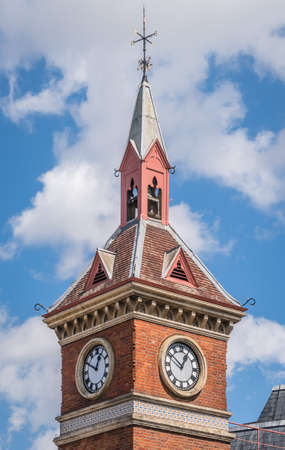 Small church clock tower in Richmond, London, UK