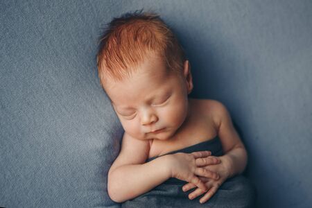 portrait of a little girl: babys face close-up. concept of childhood, healthcare, IVFの写真素材