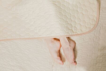 gymnast's legs close up. ballet stand on the toes. sports exercises and stretching: athletics