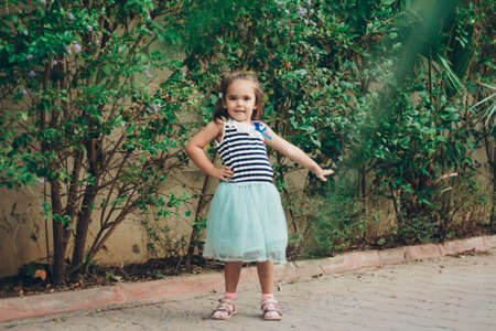 a small child on vacation. Travel to hot countriesの写真素材