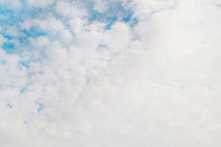 the concept of weather observation, meteorology-the formation of clouds in the sky. Copy space.