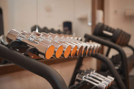 a sports equipment: dumbbells .a gym accessoriesの写真素材