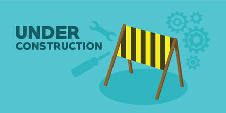 under construction web page backgroundのイラスト素材