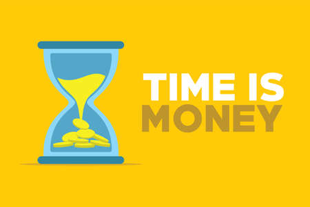 time is money illustrationのイラスト素材